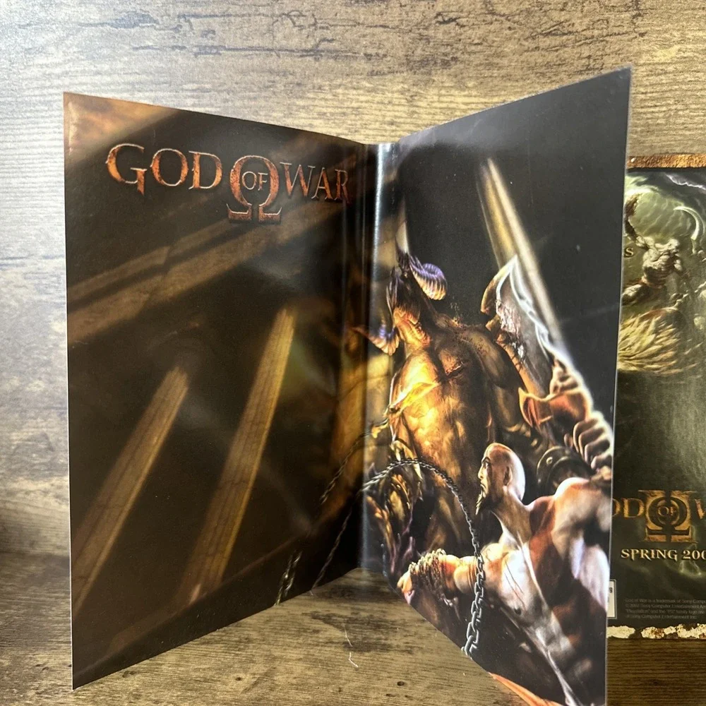 God of War 1 Greatest Hits PS2 Instruction Manual And Art Insert Only Clean